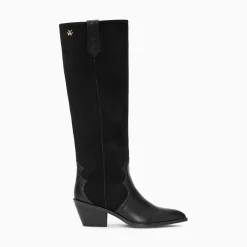 Vanessa Wu Bottes, Cuissardes>Bottes Santiags Joe Bi-Matiere Noires