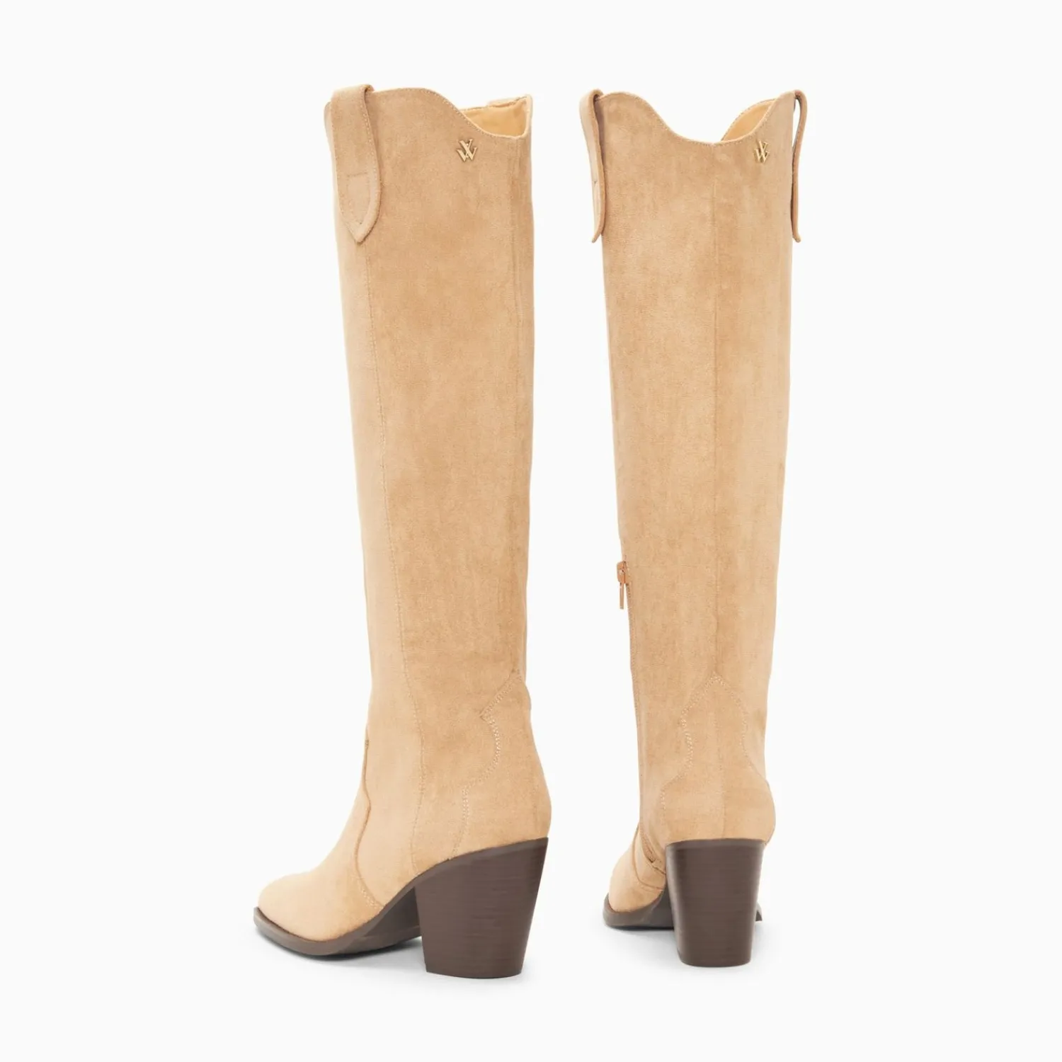 Vanessa Wu Bottes, Cuissardes>Bottes Santiags Sharon Beiges A Talon