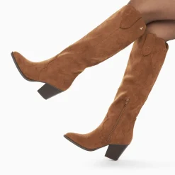 Vanessa Wu Bottes, Cuissardes>Bottes Santiags Sharon Camel A Talon