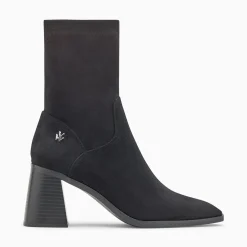 Vanessa Wu Bottines>Bottines Chaussettes Alizee Noires A Talon Trapeze