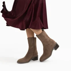 Vanessa Wu Bottines>Bottines Chaussettes Bobby Taupe