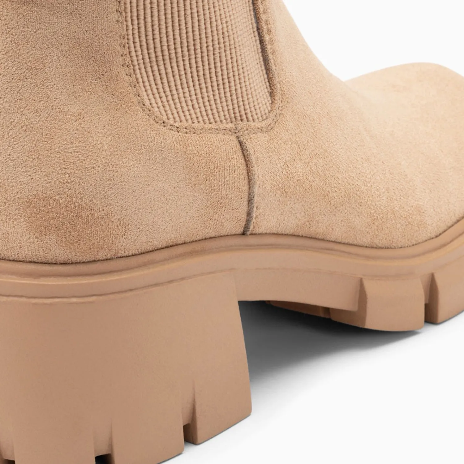 Vanessa Wu Bottines>Bottines Chelsea Valerie Beige A Talon Crante