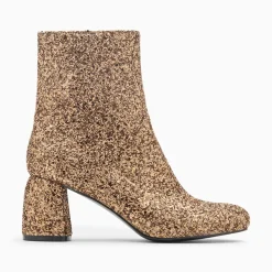 Vanessa Wu Bottines>Bottines Pailletees Londres Bronze A Talon