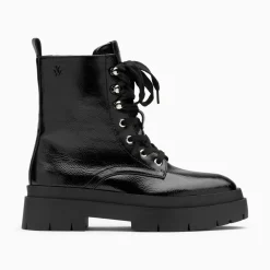 Vanessa Wu Bottines>Bottines Rangers Madison Noires A Plateforme Crantee