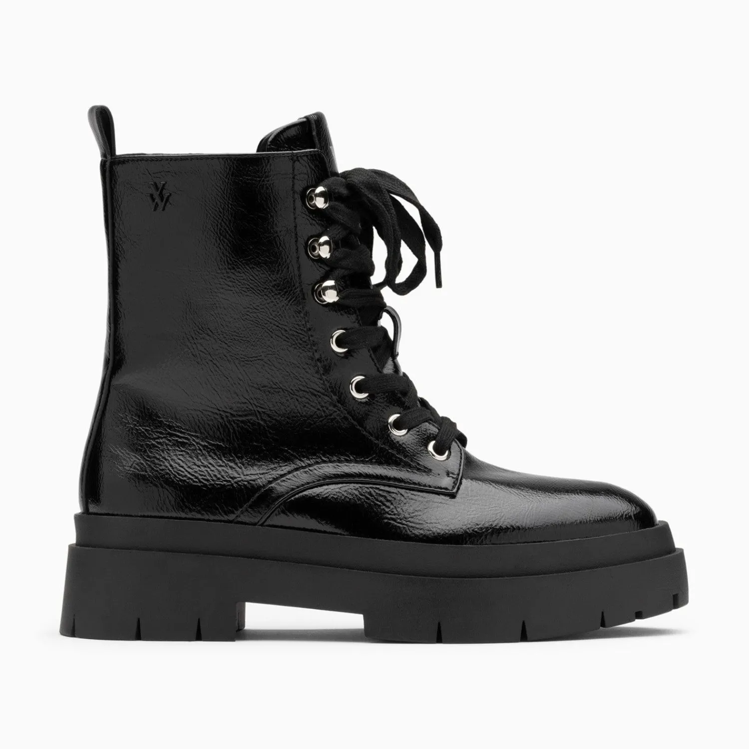 Vanessa Wu Bottines>Bottines Rangers Madison Noires A Plateforme Crantee