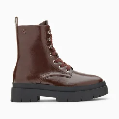 Vanessa Wu Bottines>Bottines Rangers Madison Marron A Plateforme Crantee