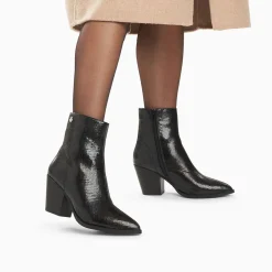 Vanessa Wu Bottines>Bottines Santiags Dina Noir Serpent A Talon