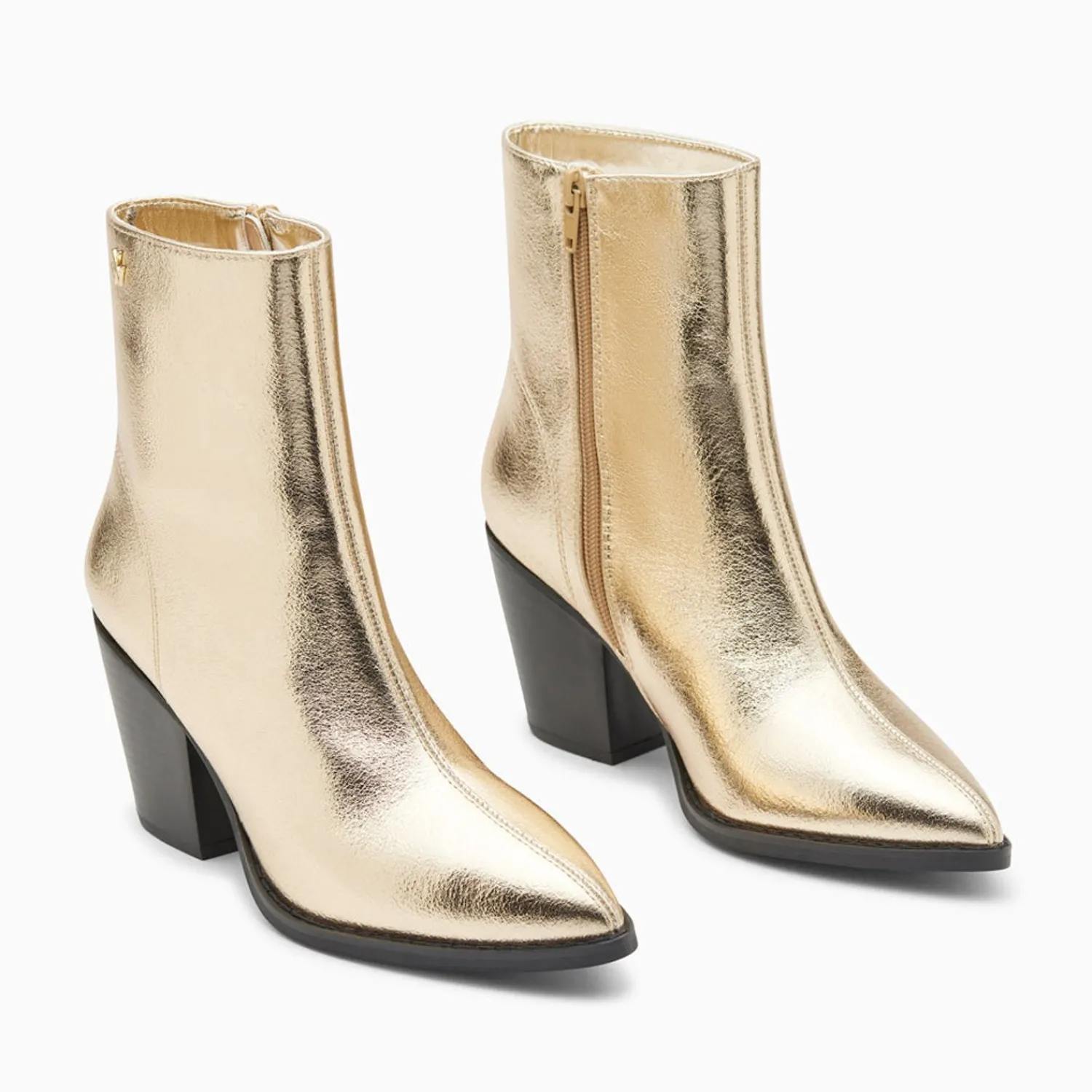 Vanessa Wu Bottines>Bottines Santiags Dina Or A Talon