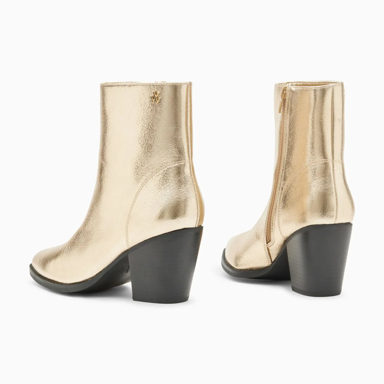Vanessa Wu Bottines>Bottines Santiags Dina Or A Talon
