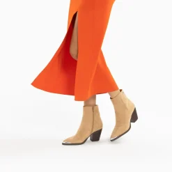 Vanessa Wu Bottines>Bottines Santiags Jenn Beiges A Talon