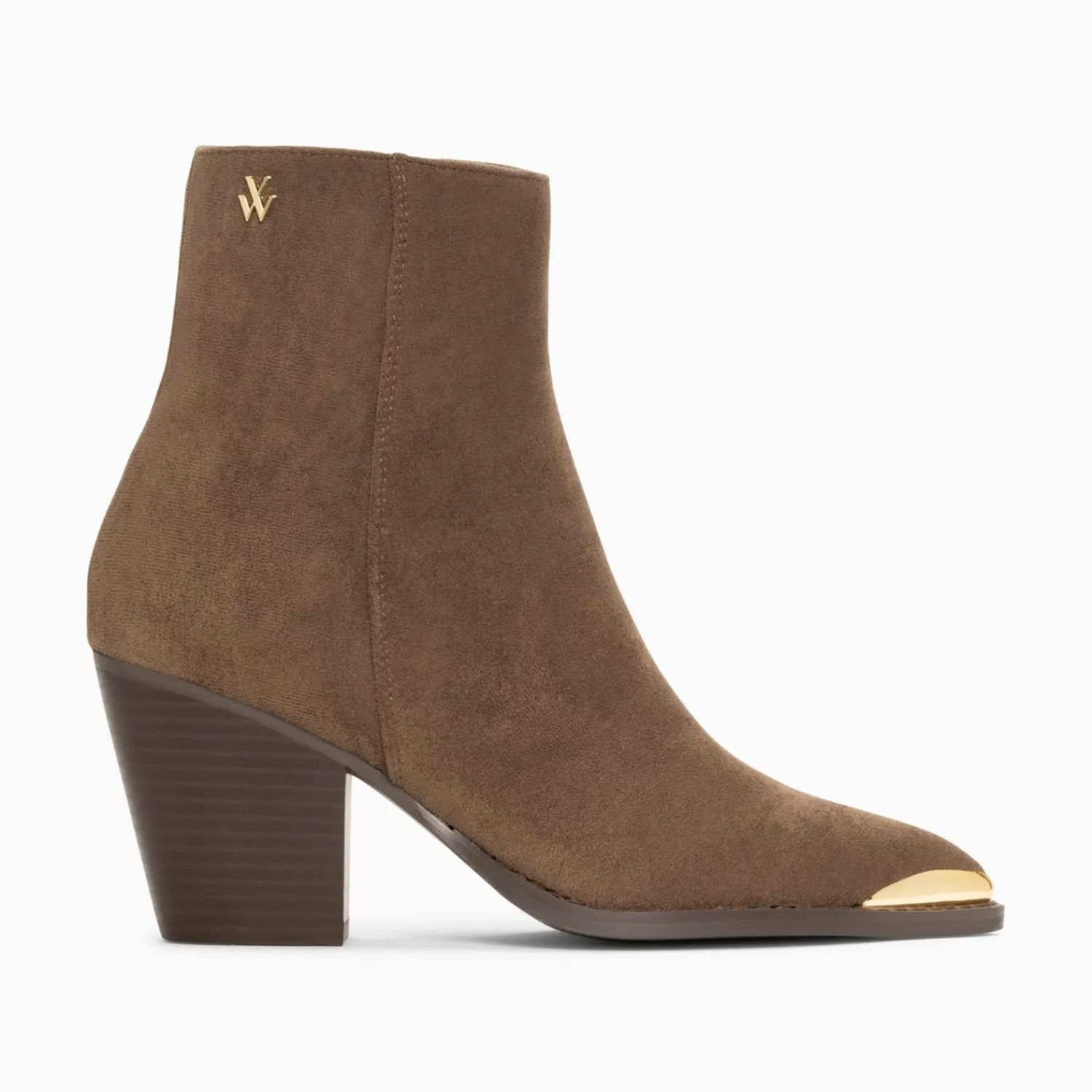 Vanessa Wu Bottines>Bottines Santiags Jenn Taupe A Talon