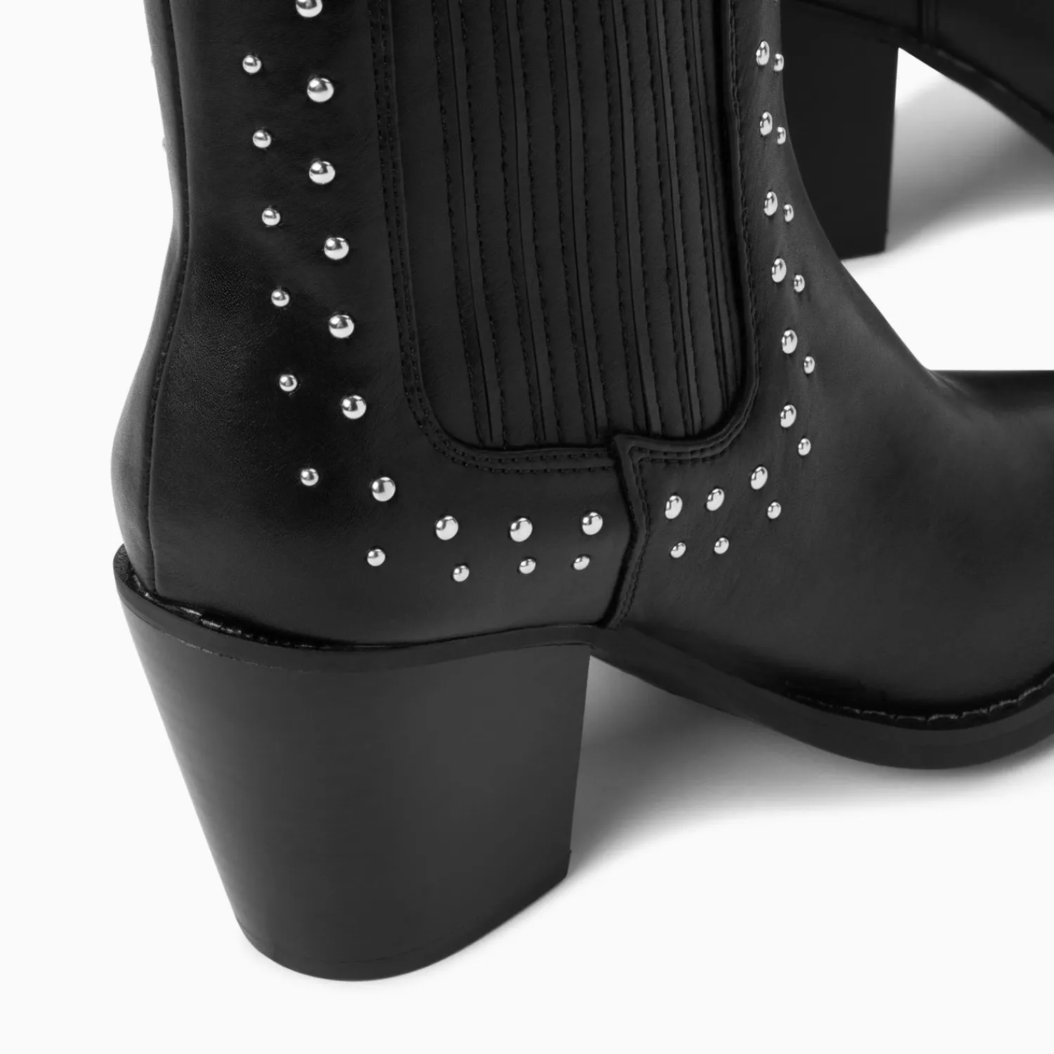 Vanessa Wu Bottines>Bottines Santiags Rivoli Montantes Noires A Clous