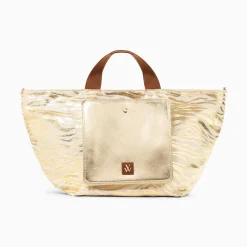 Vanessa Wu Sacs>Cabas Roxanna Or Imprime Zebre A Pochette