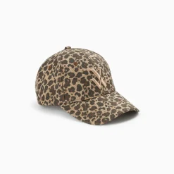 Vanessa Wu Chapeaux>Casquette Clem Leopard A Monogramme Brode