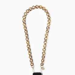 Vanessa Wu Accessoires Pour Téléphone>Chaine De Telephone Gina Ecaille De Tortue