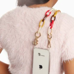 Vanessa Wu Accessoires Pour Téléphone>Chaine De Telephone Martica Multicolore