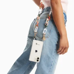 Vanessa Wu Accessoires Pour Téléphone>Chaine De Telephone Soraya Multicolore