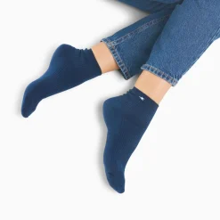 Vanessa Wu Chaussettes>Chaussettes Courtes Amy Bleu Marine Cotelees