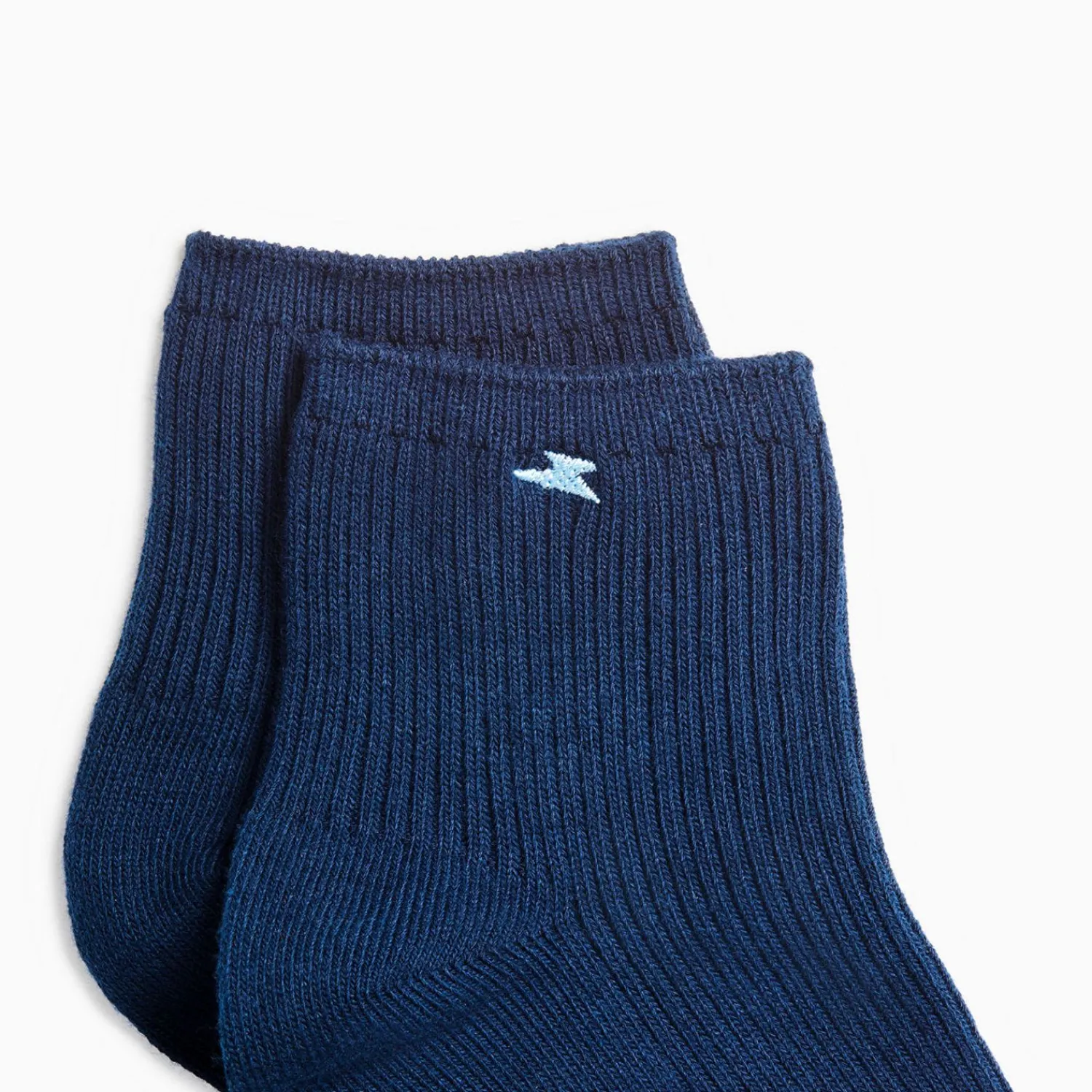 Vanessa Wu Chaussettes>Chaussettes Courtes Amy Bleu Marine Cotelees