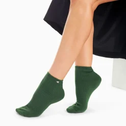 Vanessa Wu Chaussettes>Chaussettes Courtes Amy Vertes Cotelees