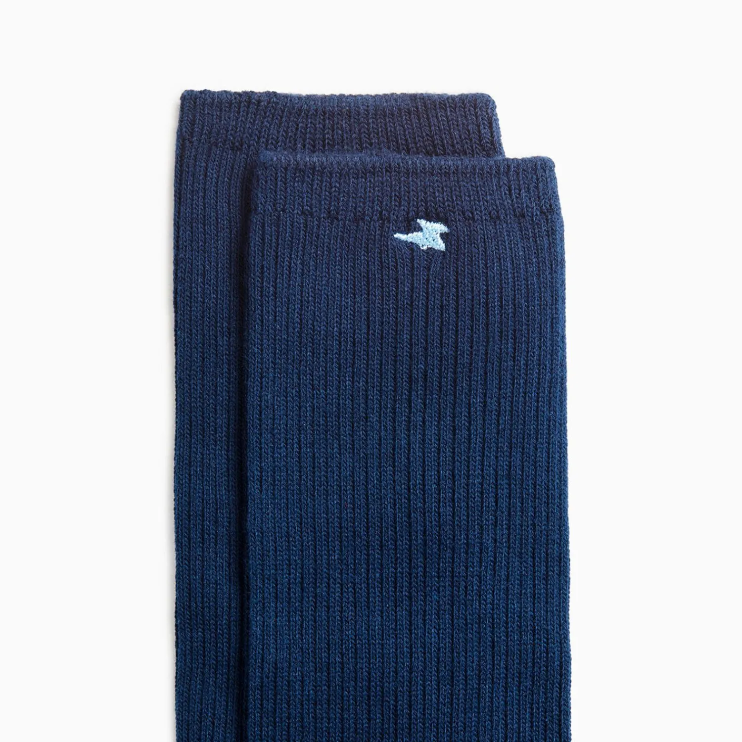 Vanessa Wu Chaussettes>Chaussettes Ella Bleu Marine Cotelees