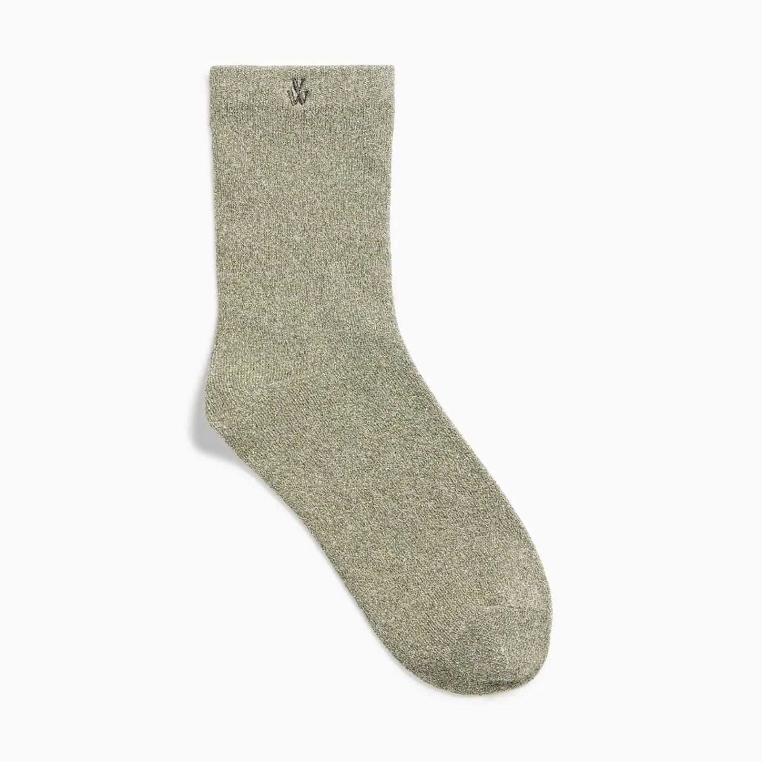 Vanessa Wu Chaussettes>Chaussettes Quinn Kaki Et Or Paillete