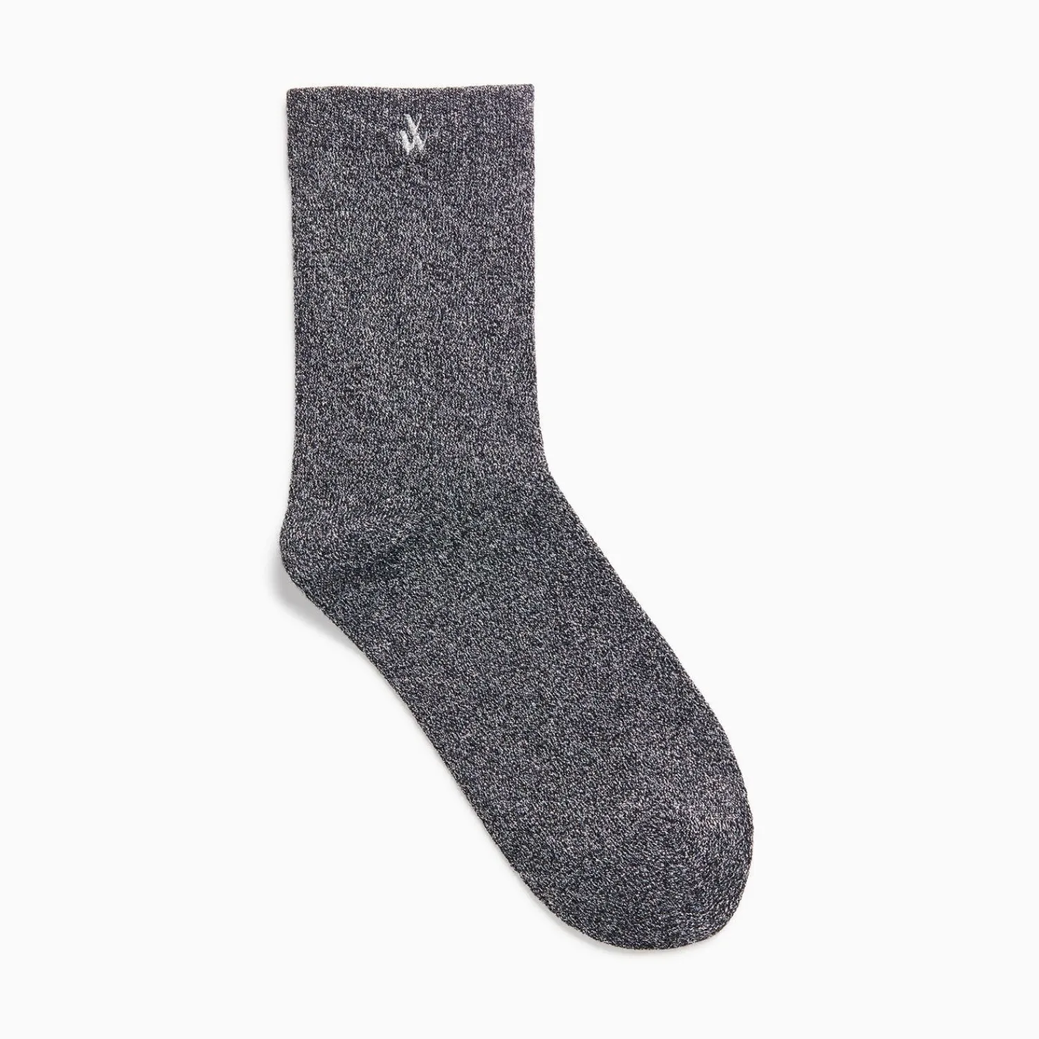 Vanessa Wu Chaussettes>Chaussettes Quinn Noir Et Argent Paillete