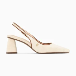 Vanessa Wu Escarpins>Escarpins Slingback Lara Beiges A Bout Pointu