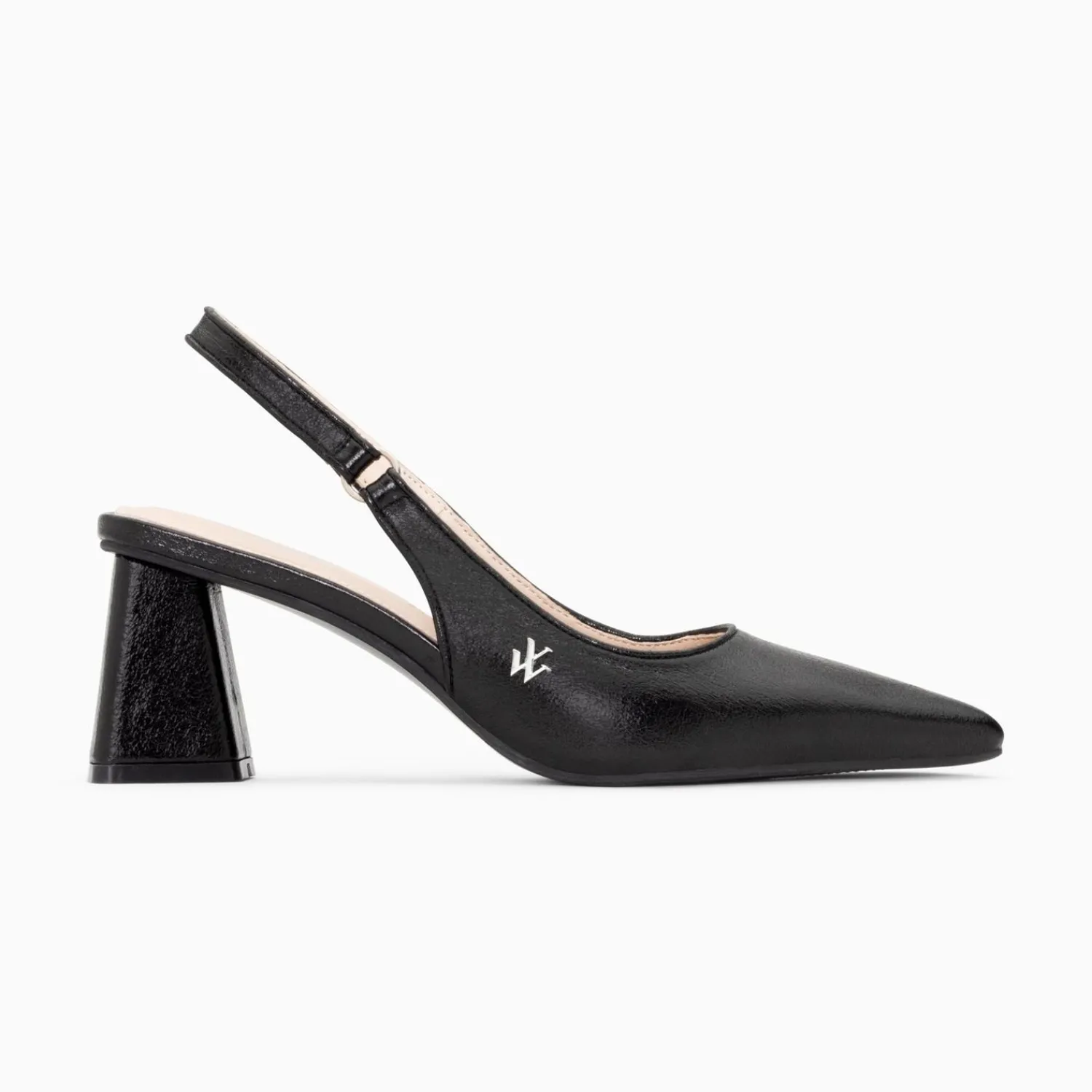 Vanessa Wu Escarpins>Escarpins Slingback Lara Noirs A Bout Pointu