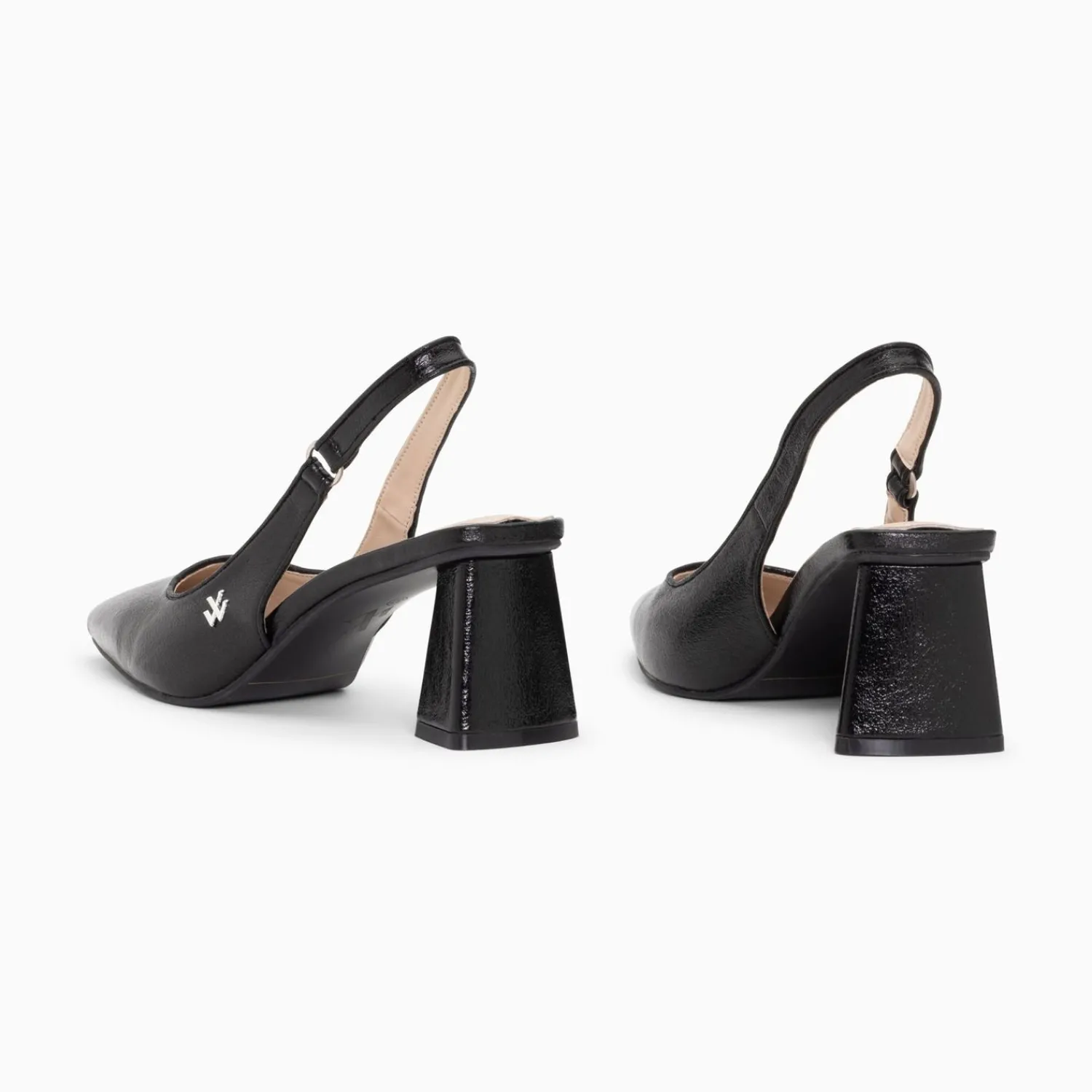 Vanessa Wu Escarpins>Escarpins Slingback Lara Noirs A Bout Pointu