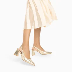 Vanessa Wu Escarpins>Escarpins Slingback Lara Or A Bout Pointu