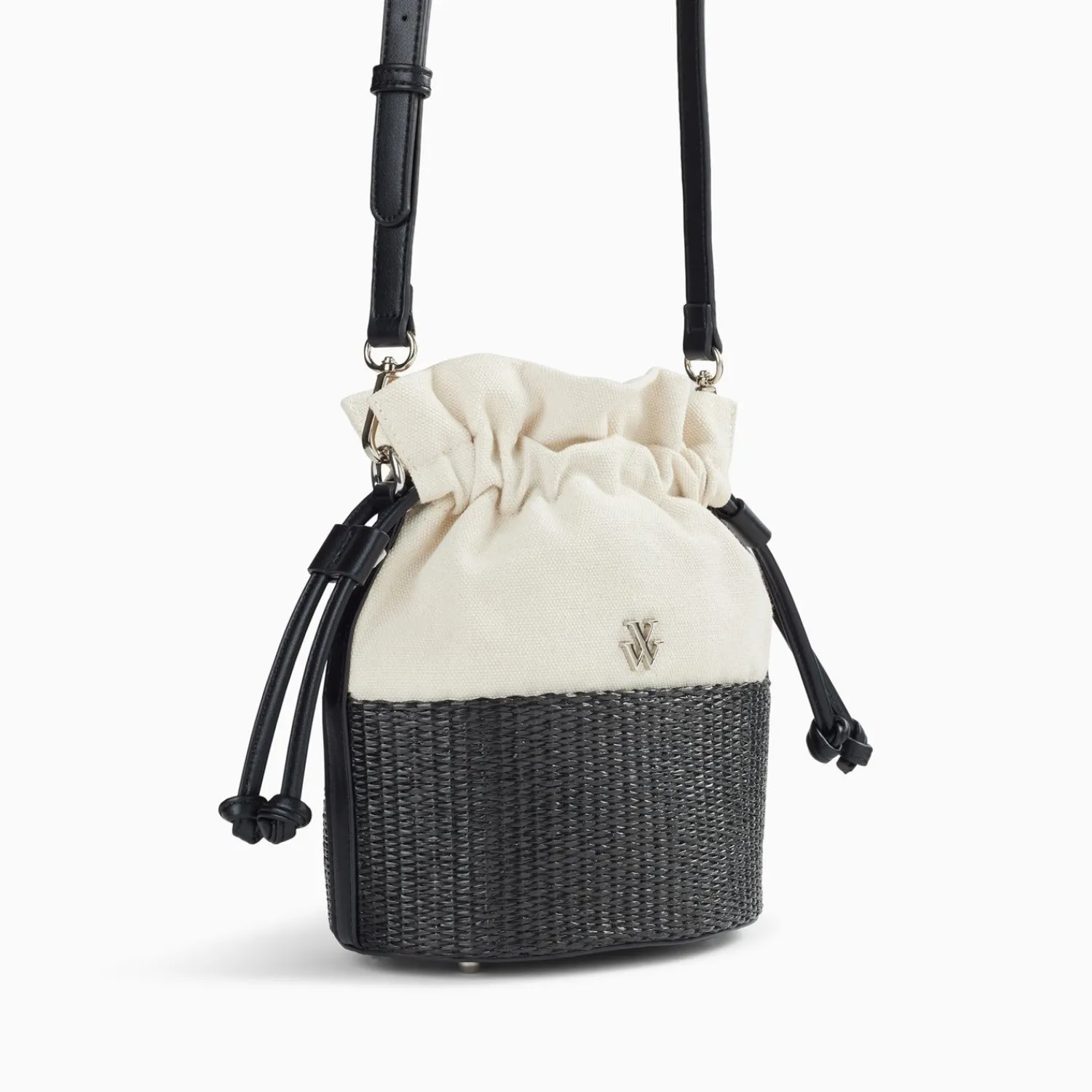 Vanessa Wu Sacs>Mini Panier Bourse Lilly Noir