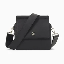 Vanessa Wu Sacs>Mini Sac Trapeze Aurelie Noir A Bandouliere