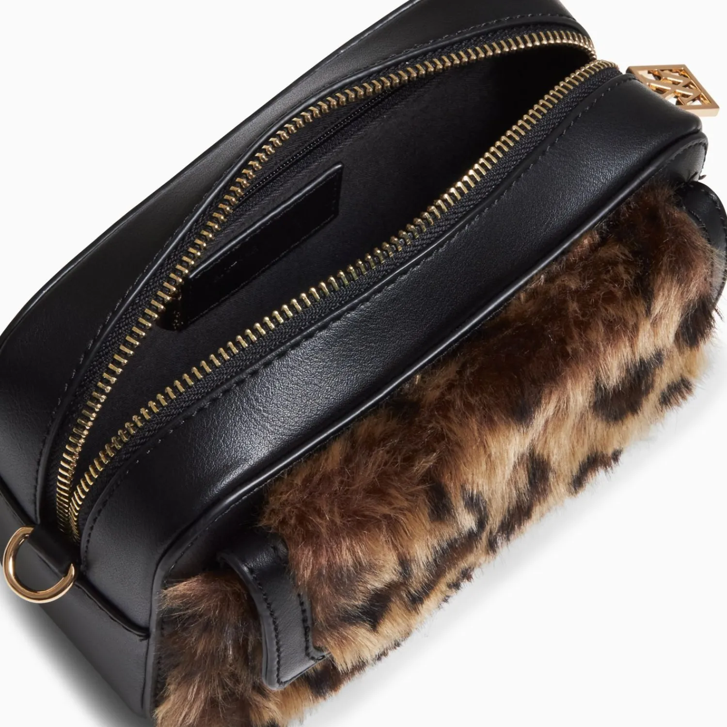 Vanessa Wu Sacs>Mini Sacoche Daniela Leopard En Fausse Fourrure
