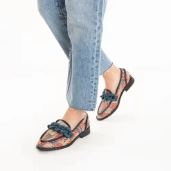 Vanessa Wu Mocassins, Derbies, Ballerines>Mocassins Barbara Marine A Chaine Mate
