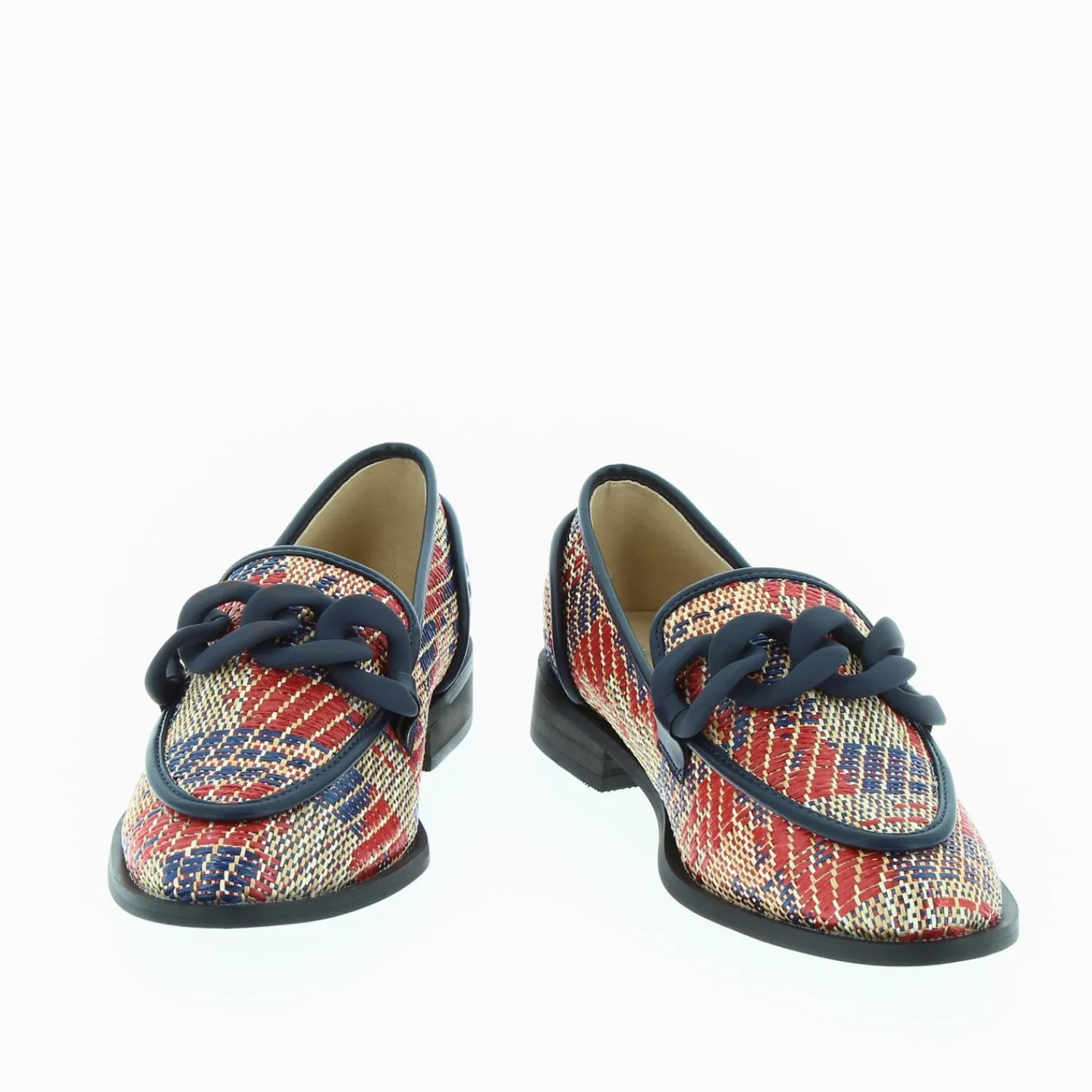 Vanessa Wu Mocassins, Derbies, Ballerines>Mocassins Barbara Marine A Chaine Mate