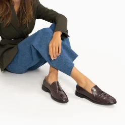 Vanessa Wu Mocassins, Derbies, Ballerines>Mocassins Marianne Marron Croco