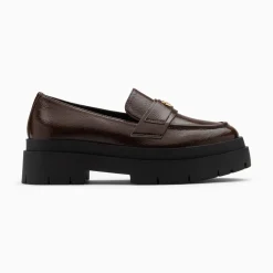Vanessa Wu Mocassins, Derbies, Ballerines>Mocassins Rosalie Marron A Plateforme Crantee