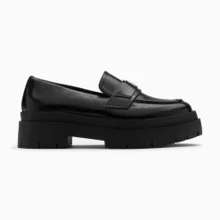 Vanessa Wu Mocassins, Derbies, Ballerines>Mocassins Rosalie Noirs A Plateforme Crantee
