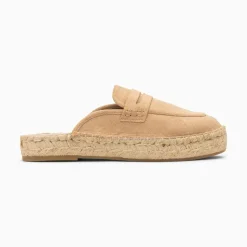 Vanessa Wu Sandales Plates>Mules Claudie Beiges A Semelle Espadrille