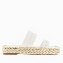 Vanessa Wu Sandales Plates>Mules Nala Beige Clair A Plateforme Cordes
