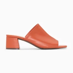 Vanessa Wu Sandales À Talon, Compensées>Mules Peep-Toe Helene Brique A Talon