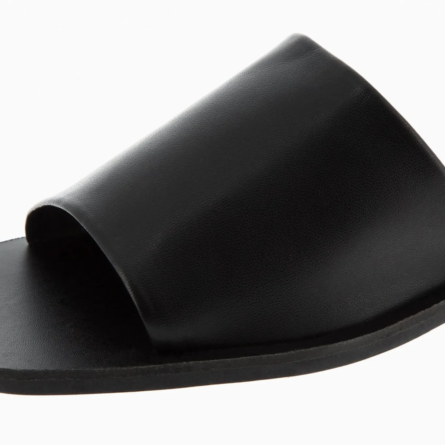 Vanessa Wu Sandales Plates>Mules Plates Sandra A Large Bride Noire