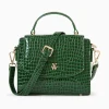 Vanessa Wu Sacs>Petit Sac A Main Joanne Vert Croco