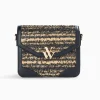 Vanessa Wu Sacs>Petit Sac Cartable Aline Noir Et Beige
