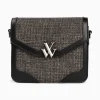 Vanessa Wu Sacs>Petit Sac Cartable Blair Noir En Tweed