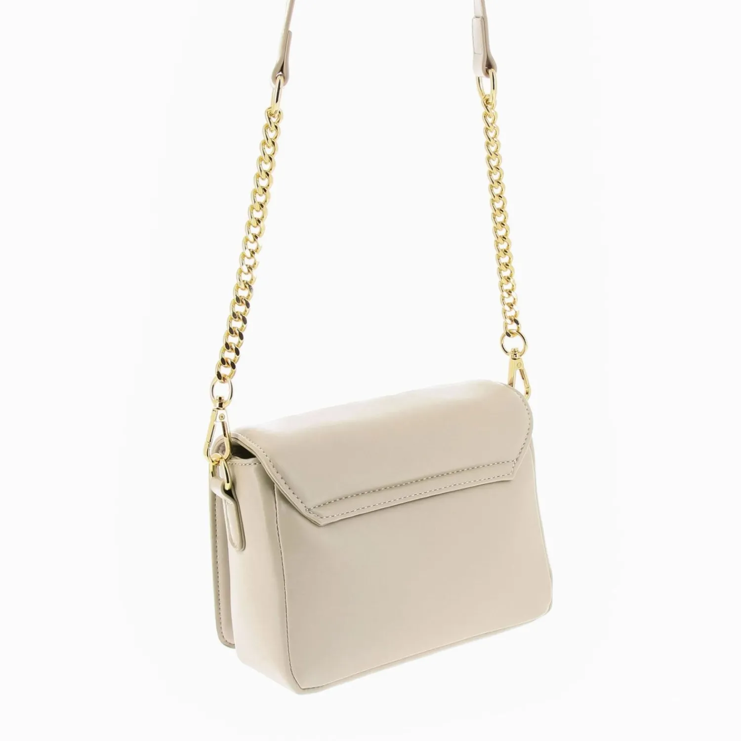 Vanessa Wu Sacs>Petit Sac Monogramme Annie Beige Matelasse A Rabat