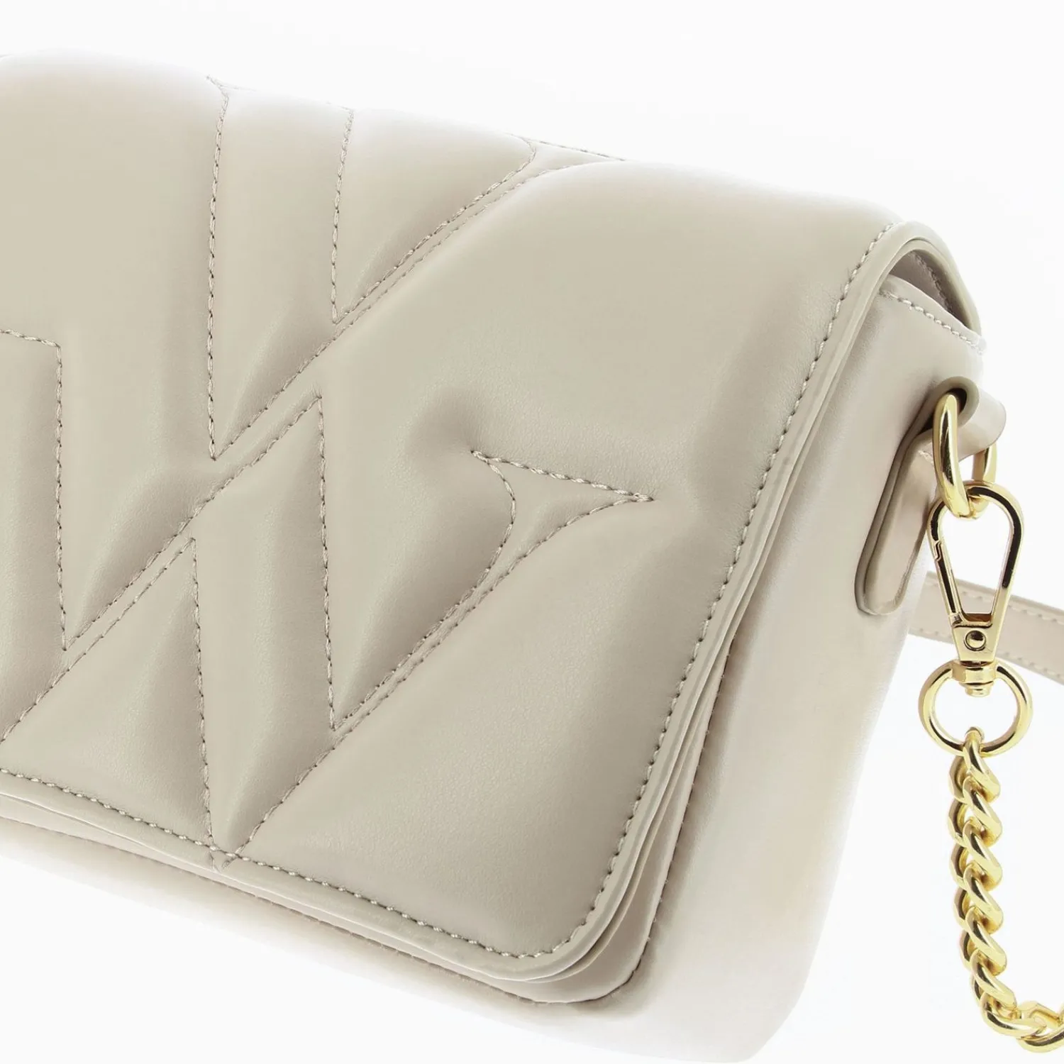 Vanessa Wu Sacs>Petit Sac Monogramme Annie Beige Matelasse A Rabat