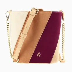 Vanessa Wu Sacs>Sac Seau Martica Multicolore En Suedine