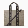 Vanessa Wu Sacs>Sac Shopper Maisie Oversize Taupe Et Noir